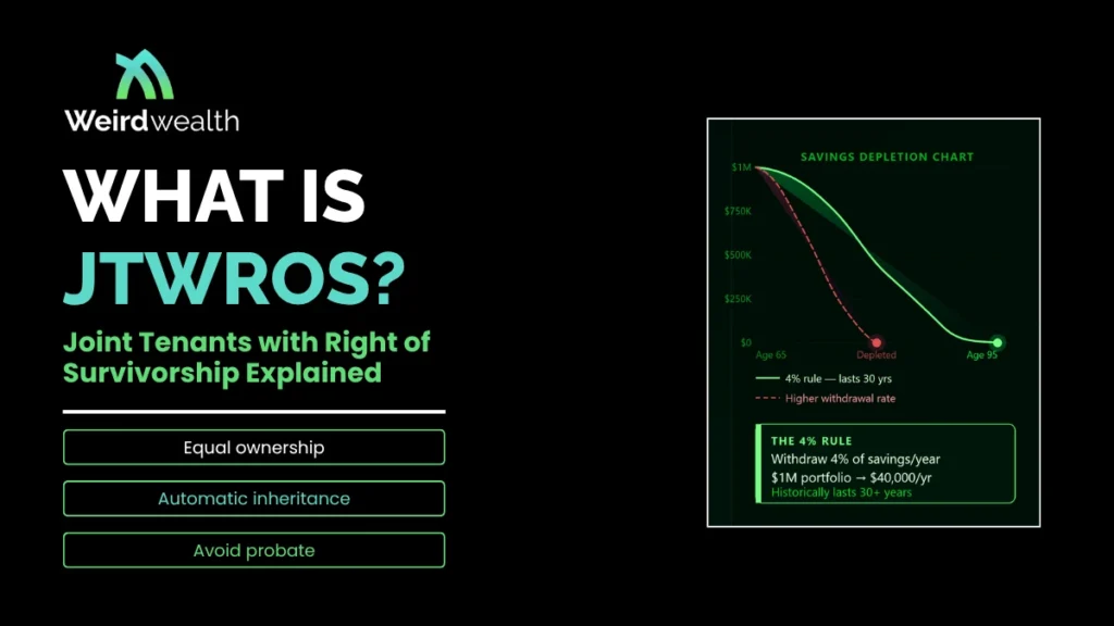 weirdwealth.io | JTWROS Explained: Joint Tenants with Right of Survivorship weirdwealth.io | JTWROS Explained: Joint Tenants with Right of Survivorship
