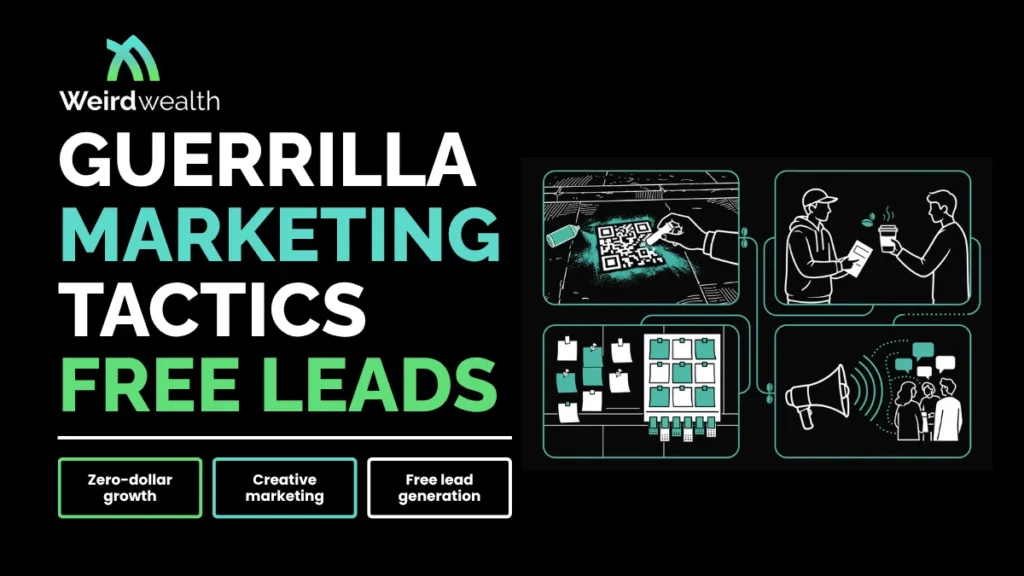 weirdwealth.io | 12 Guerrilla Marketing Tactics Free Leads (0 Dollar Budget)