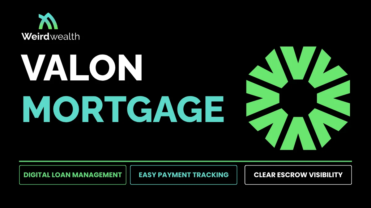 Valon Mortgage modern digital loan servicing platform overview and user dashboard interface for homeowners