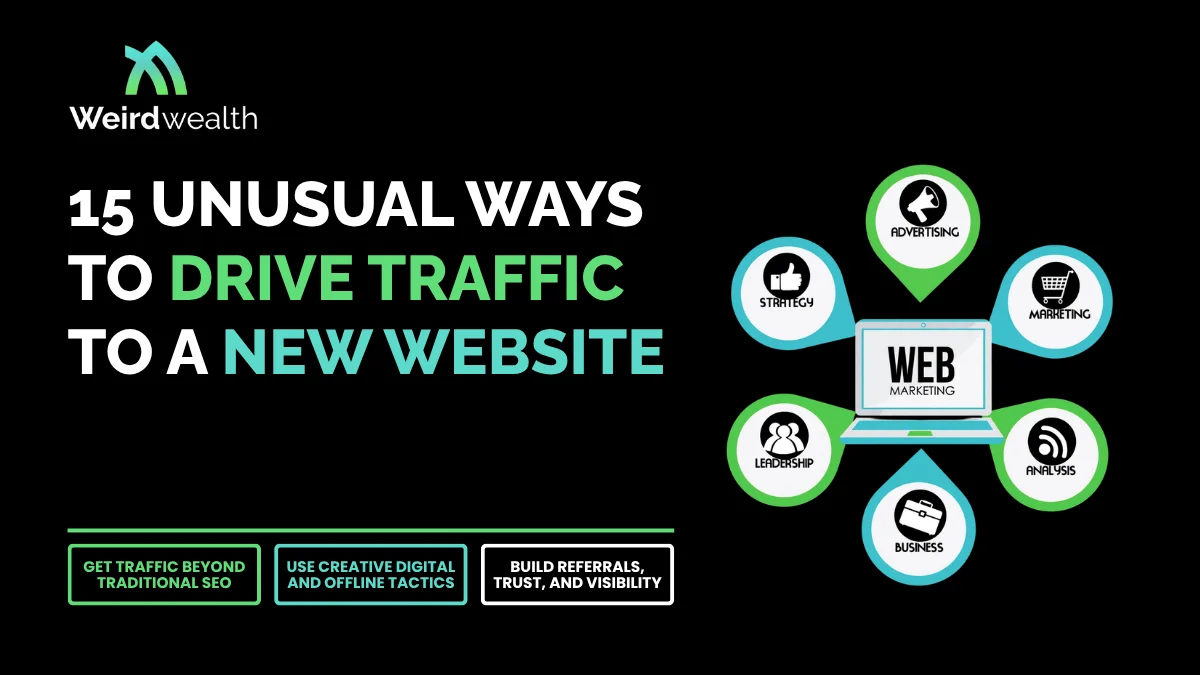 15 Unusual Ways to Drive Traffic to a New Website